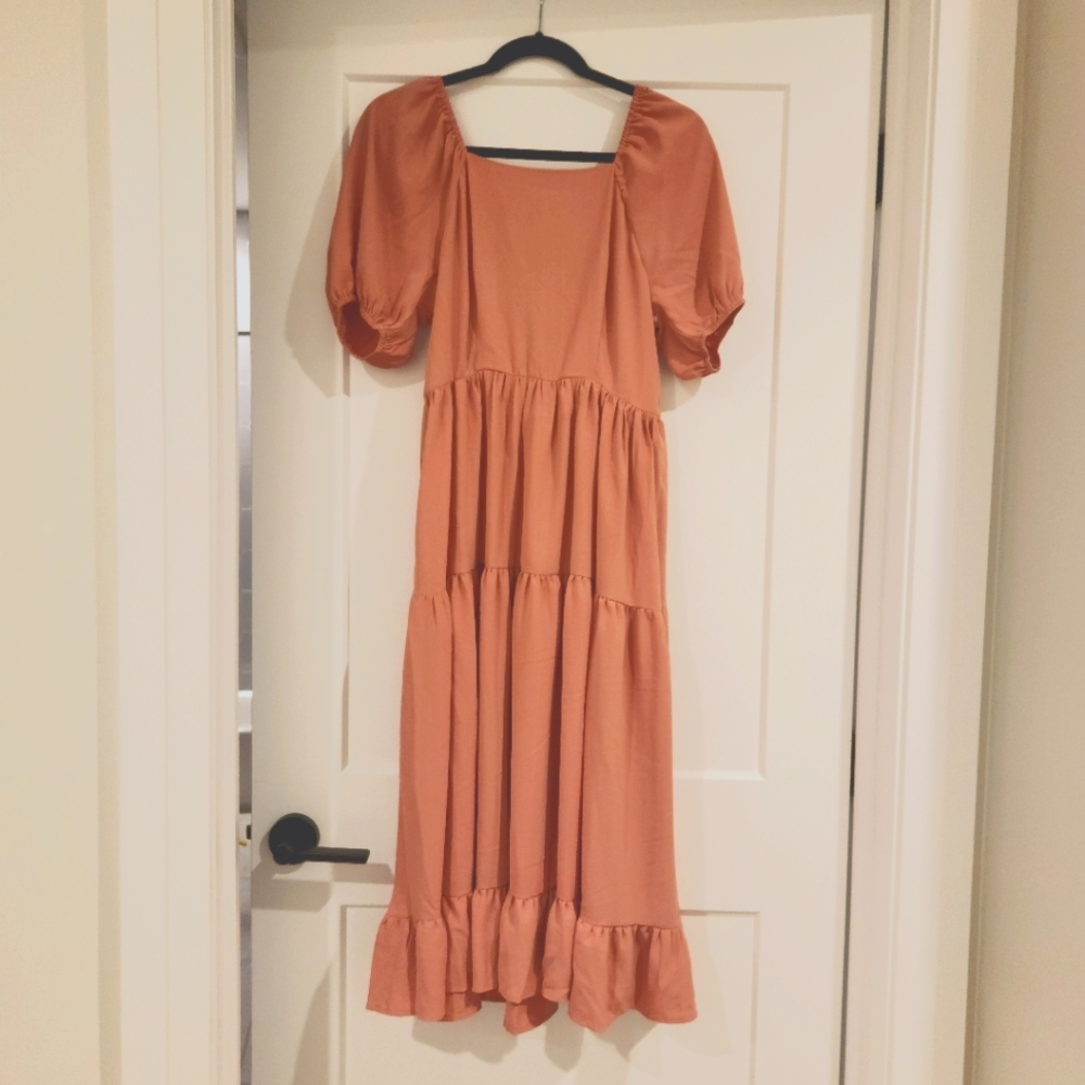 Mika Rose, blush dress, Medium